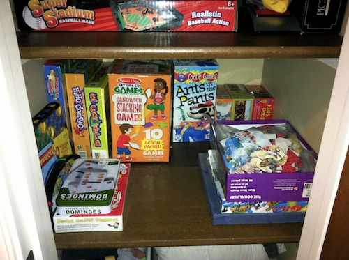 consider moving games to office closet and doing up the games closet like  this for little people e…