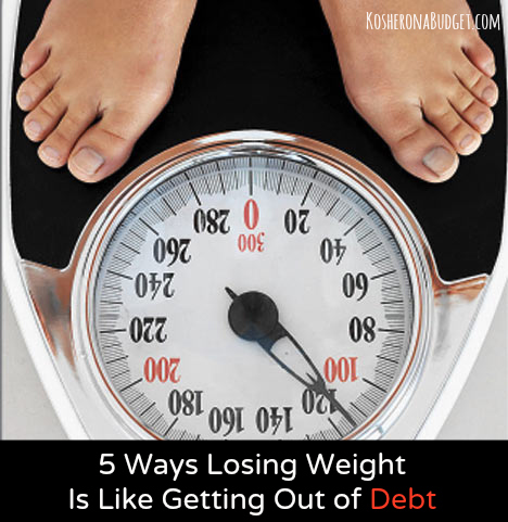 5 Ways Losing Weight Is Like Getting Out of Debt via KosheronaBudget.com
