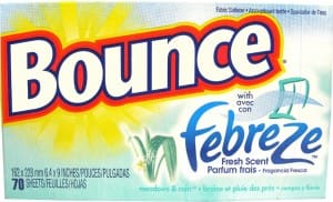bounce with febreze