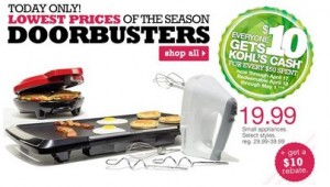 Kohl's: Electric Griddle, Hand Mixer  Quesadilla Maker - 5.99 after ...