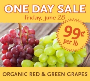 organic grape sale