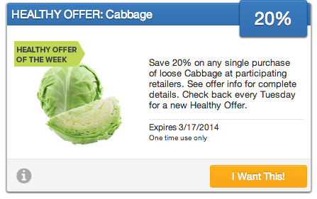 Cabbage SavingStar Offer