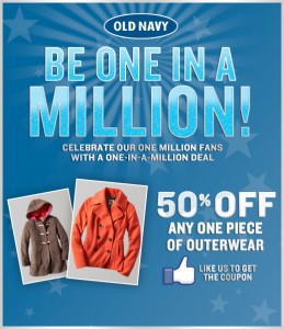 50% off coupon jackets old navy