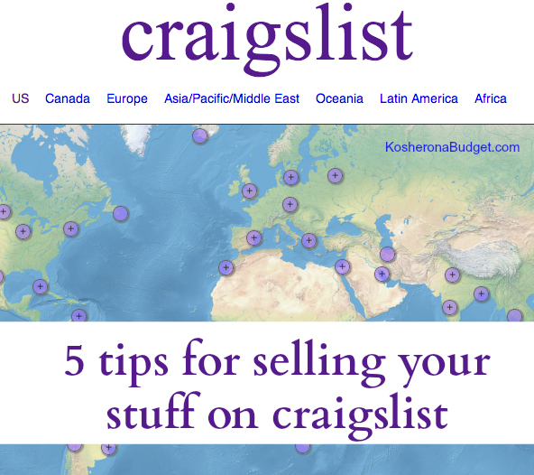 5 Tips for Selling Your Stuff on Craigslist
