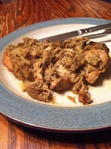 In the Slow Cooker: Chicken with Leeks and Walnut Sauce