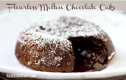 Flourless Molten Chocolate Cake. Decadently rich, yet grain-free and dairy-free. Perfect for those who eat #glutenfree year-round or just for Passover.