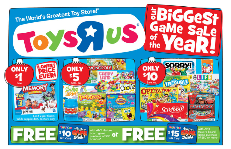 *HOT* Toys R Us | Board Games from $1