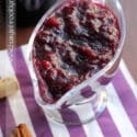Mulled Wine Cranberry Sauce for Thanksgiving via KosheronaBudget.com