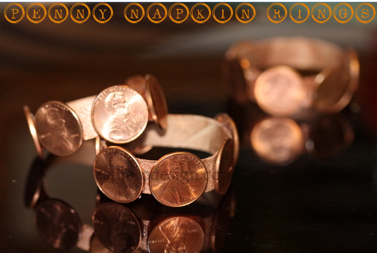 How to make a napkin ring holder out of pennies