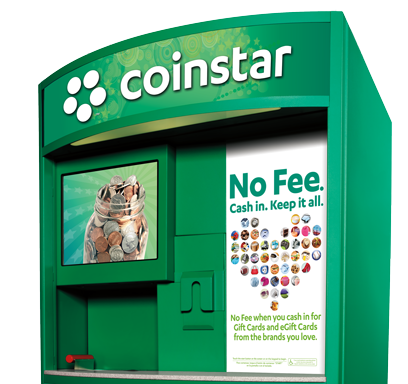 How much does Coinstar charge for $10?