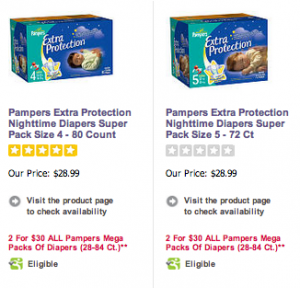 Pampers Nighttime Diapers