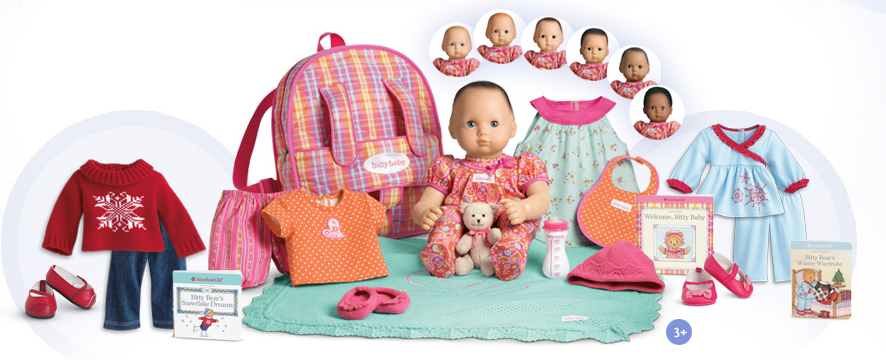 american girl bitty baby playtime collection