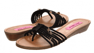 Betsey Johnson Black Sandals