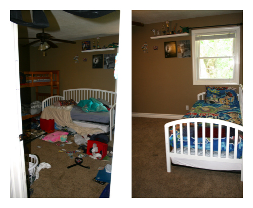 Before & After Boys Room From Entrance