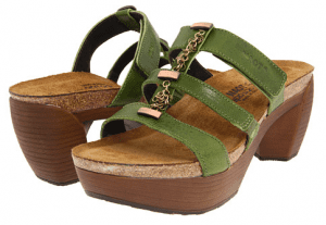 Naot Sandals green