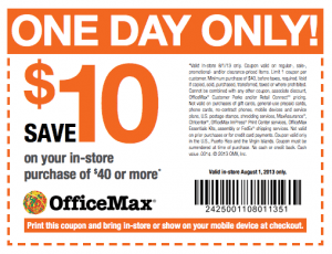 Office Max Coupon