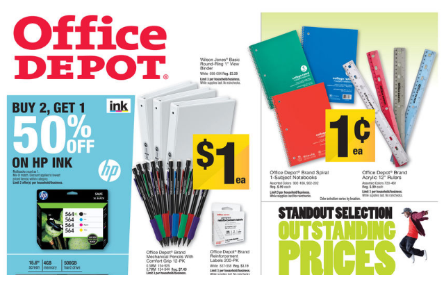 Office Depot School Supply Deals For Week Of 8/18/13