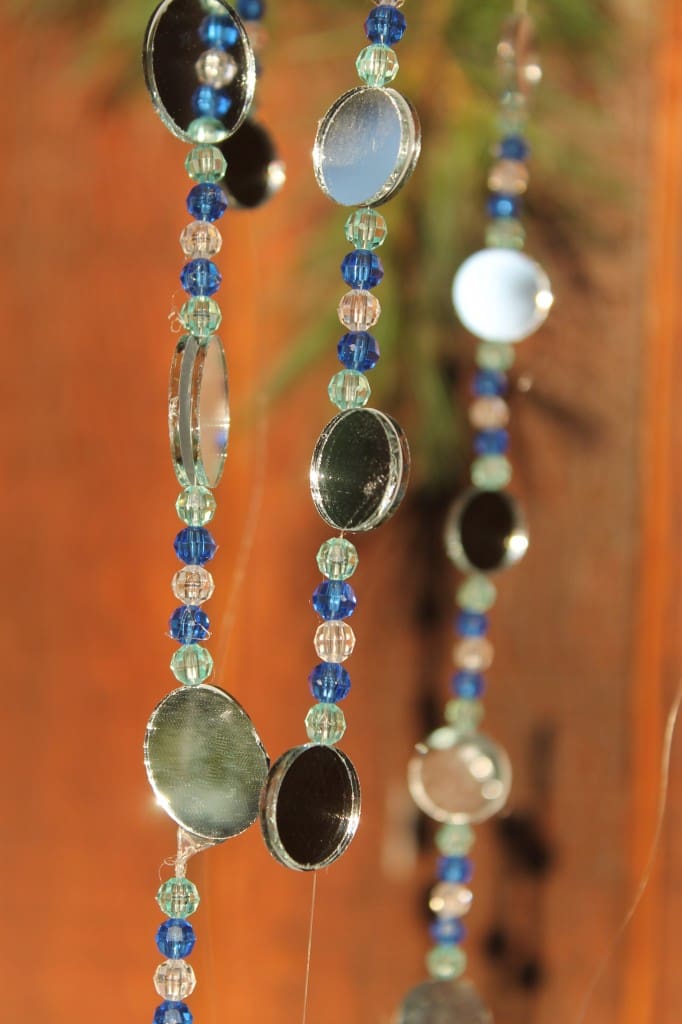 bead and mirror chain multicolored