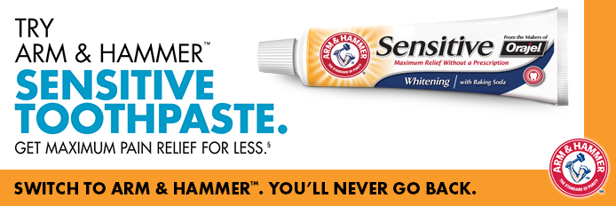 Arm &  Hammer toothpaste free sample