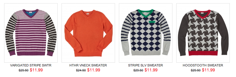 Boys V-Neck Sweaters