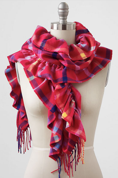 Ruched Cash Scarf