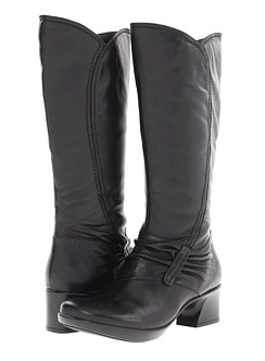Earth Black Leather Boots