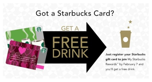 Starbucks Rewards Freebie