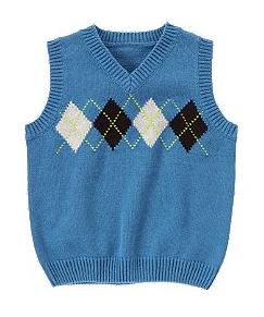 Boys Argyle Sweater Vest