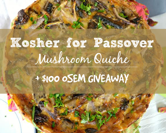 Kosher for Passover Mushroom Quiche