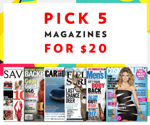 Pick 5 Magazine Sale