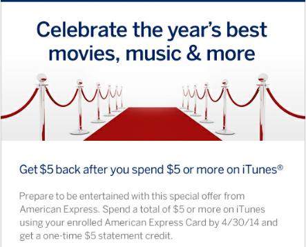 Free American Express iTunes Credit
