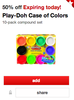 Target Cartwheel Play-Doh