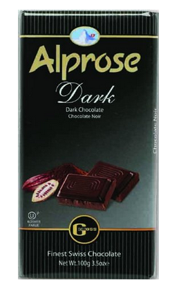 Alprose Swiss Kosher for Passover Chocolate