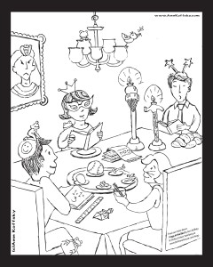 Frogs Passover Coloring Page