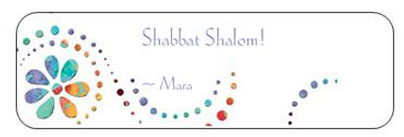 Shabbat Shalom labels