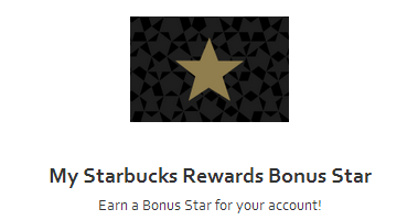 Starbucks Rewads Bonus Star