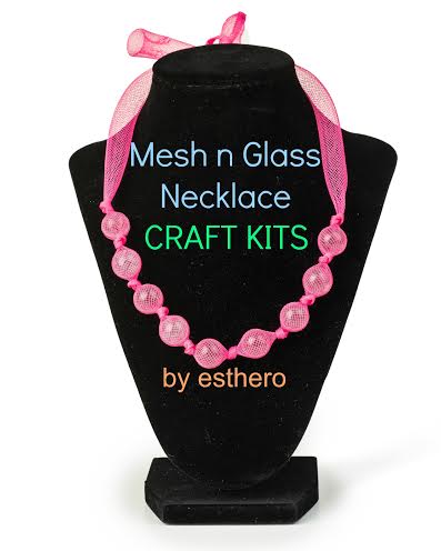 Mesh n Glass Necklace Craft Kits