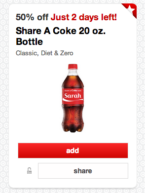 Share A Coke Cartwheel Coupon
