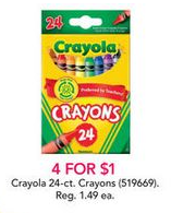 Crayola Crayons $.25 each