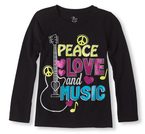 Peace Love Music Graphic Tee