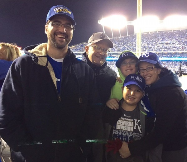 My family at the K - game 3 of the ALCS