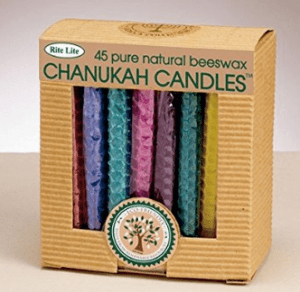 Beeswax Chanukah candles