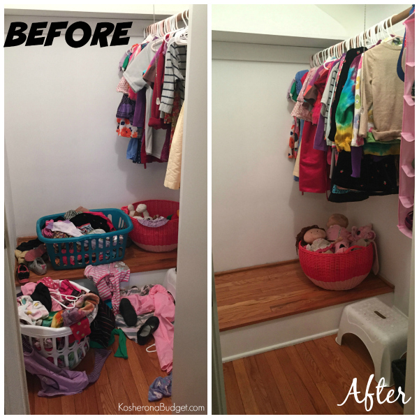 Before & After Girl's Closet