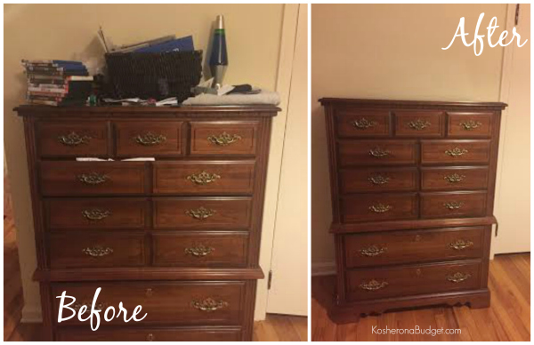 Dresser Before & After Declutter
