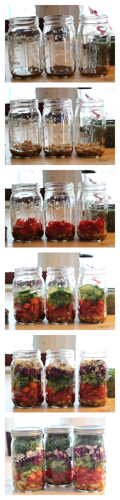 How to Assemble a Mason Jar Salad