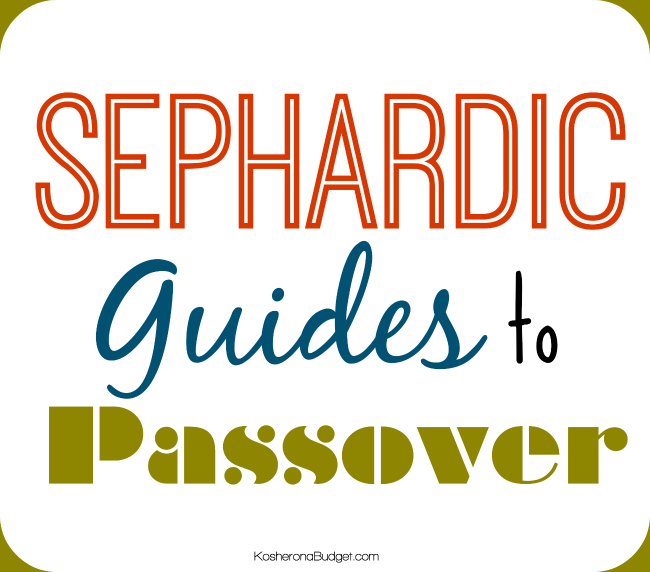 Sephardic Guides to Passover