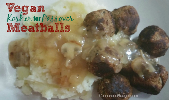 Vegan Kosher for Passover Meatballs