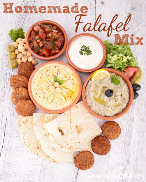 Quick & Easy Homemade Falafel Mix Recipe | So easy to mix it. Then store until you have a hankering for falafel. When you're ready for an Israeli treat, mix with water and lemon juice. So easy, so delicious.