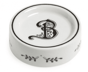 Porcelain Initial Dish