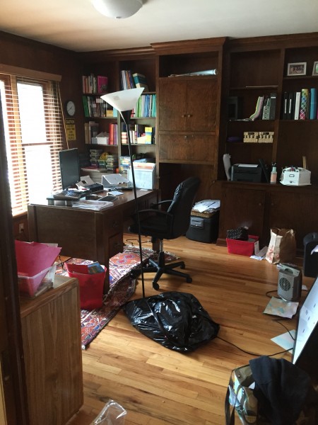 Home Office Before Declutter